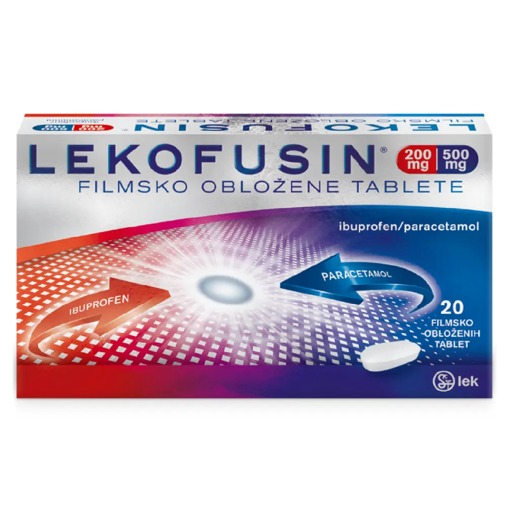 Lekofusin 200 mg/500 mg, filmsko obložene tablete (16 tablet)